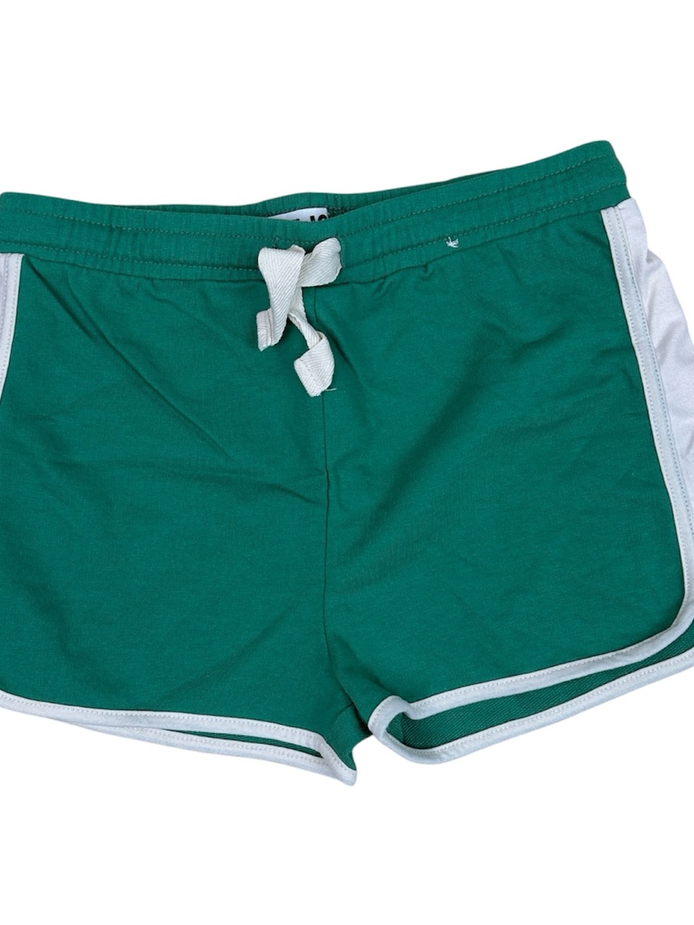 Cotton On Girls Green Retro Drawstring Dolphin Shorts with White Trim